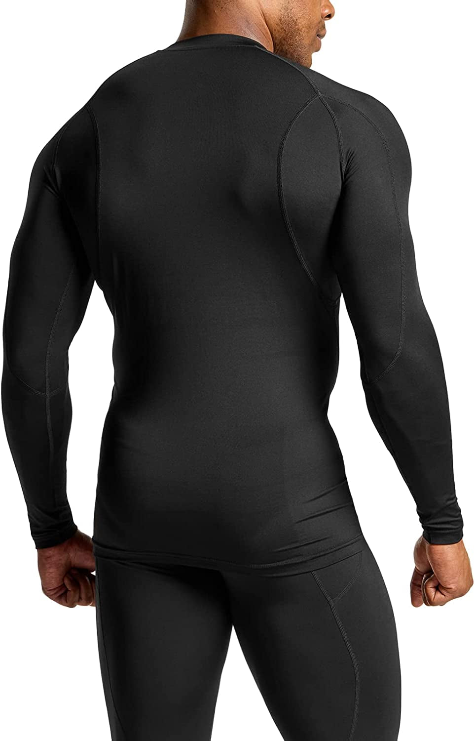 Men's UPF 50+ Long Sleeve Compression Athletic Shirt - Perfect for Workouts and Water Sports